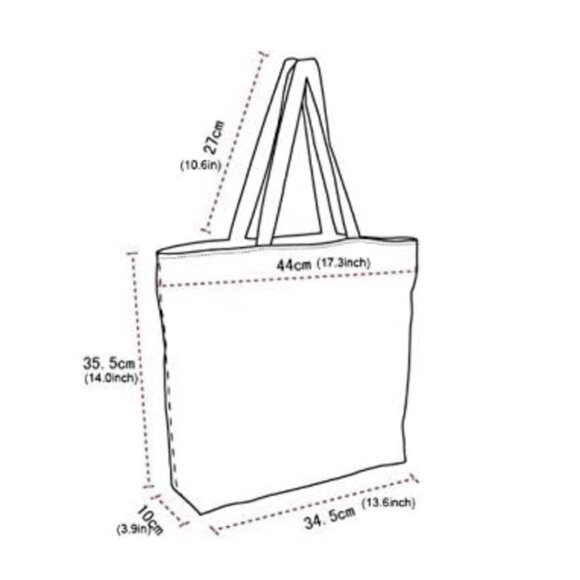 NWOT ICOLOR Paris Tote Bag and Pouch Combo - Beach Grocery Shopping Reusable - Picture 9 of 10